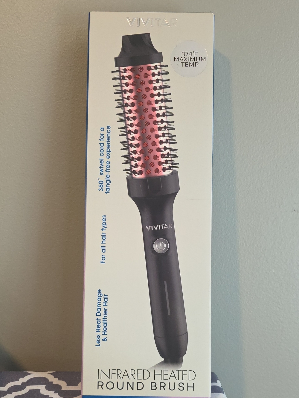 Vivitar Pink Infrared Heated Round Brush NWT